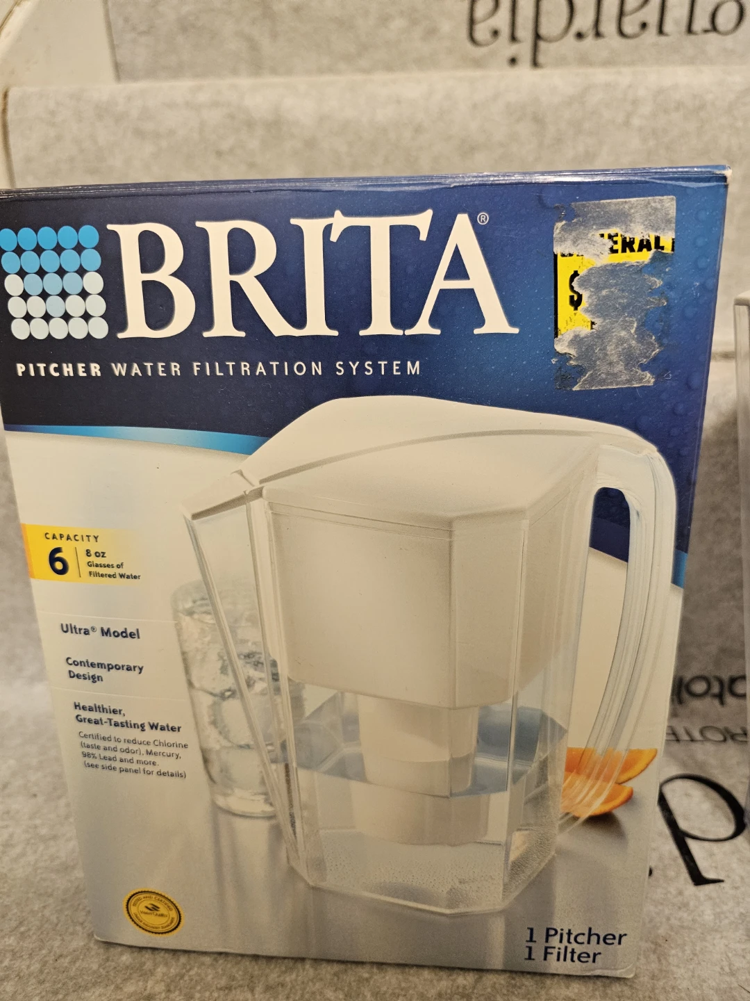 NEVER USED BRITA Ultra Model Pitcher Water Filtration System - photo 2