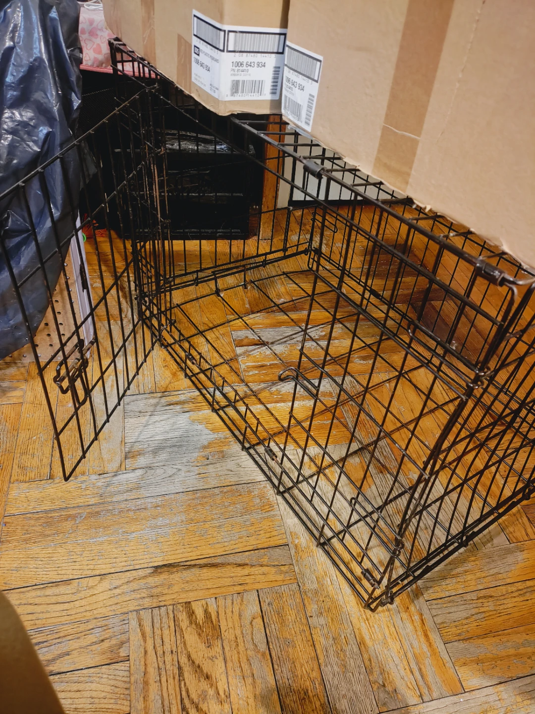 MidWest iCrate Folding Dog Crate used