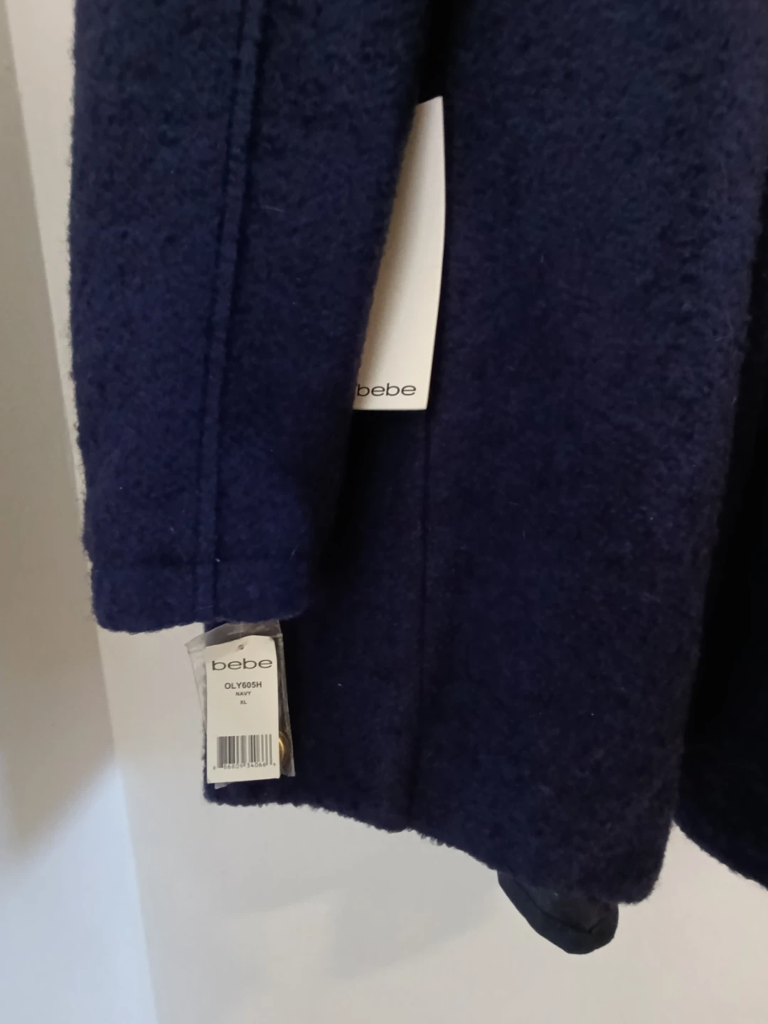 Brand new Bebe navy Coat with gold - photo 3