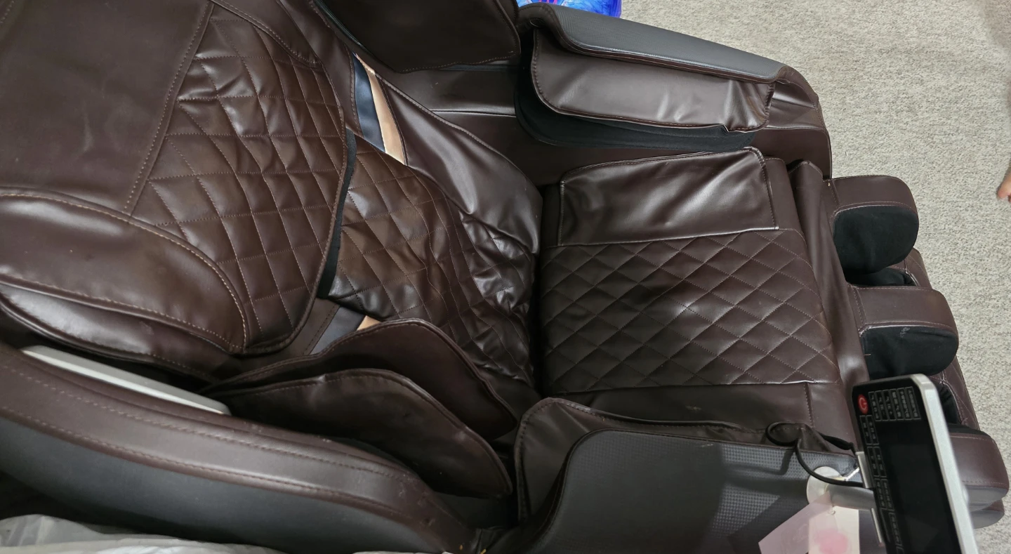 Brown Faux Leather Massage Chair - photo 3