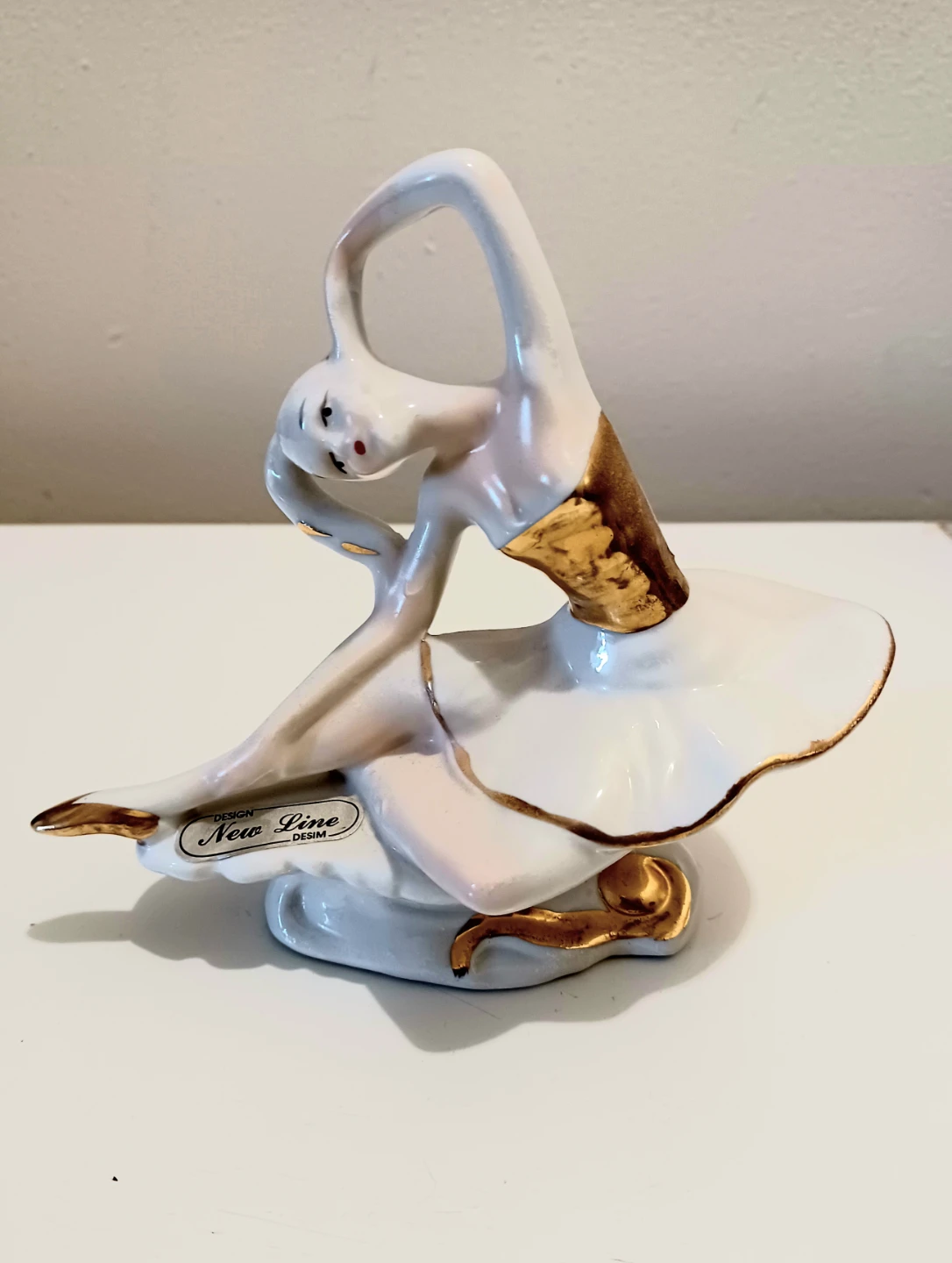 Vtg Italian Capodimonte Ballerina Figurine