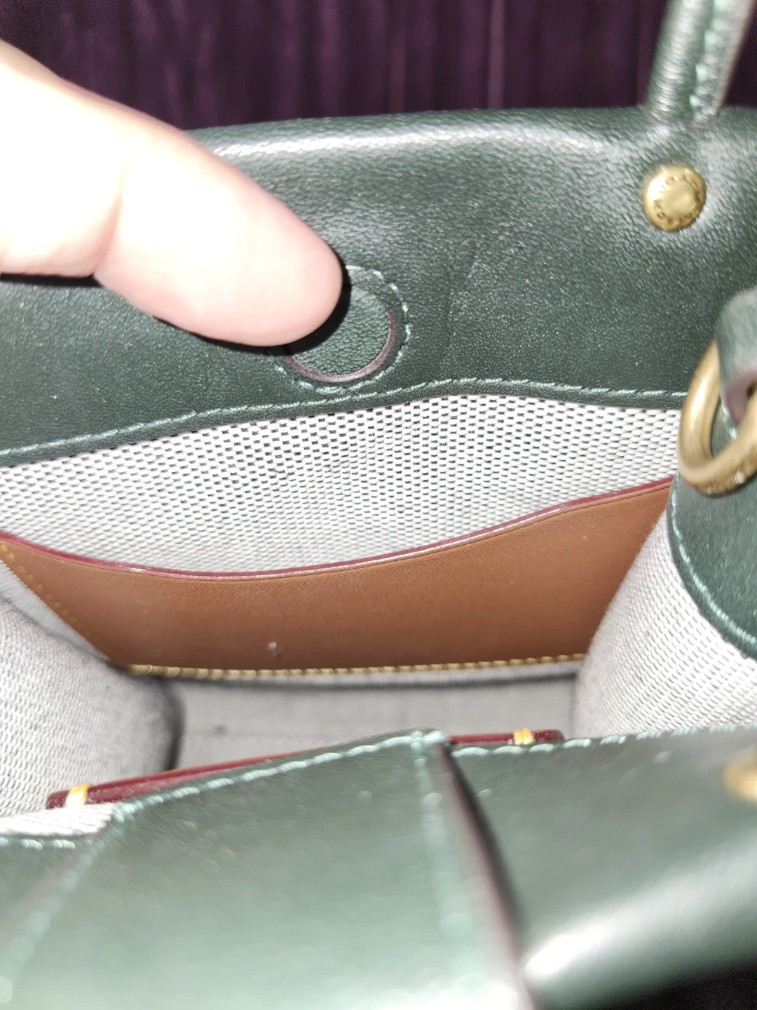 Coach Leather Mini Cashin tote - Sage Green - photo 5