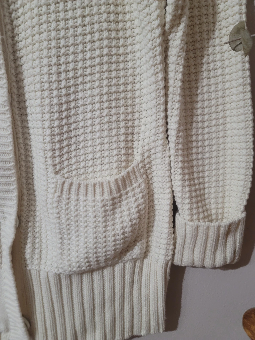 Guide Series White Knit Zip Up Cardigan Sweater Size L - photo 4
