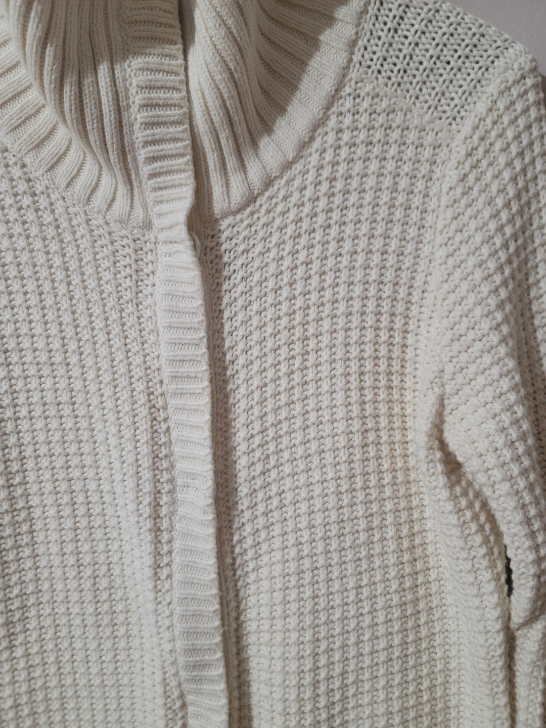 Guide Series White Knit Zip Up Cardigan Sweater Size L - photo 5