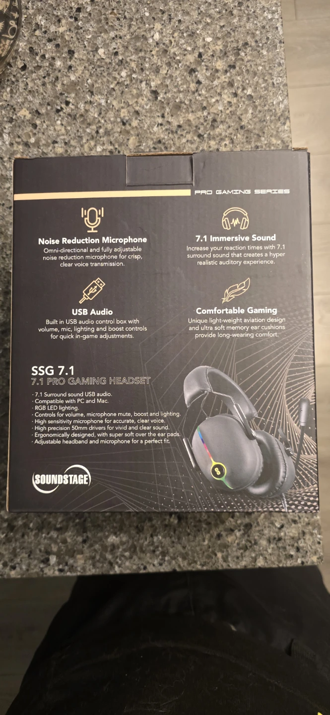 Soundstage SSG 7.1 Pro Gaming Headset - New in Box! - photo 2
