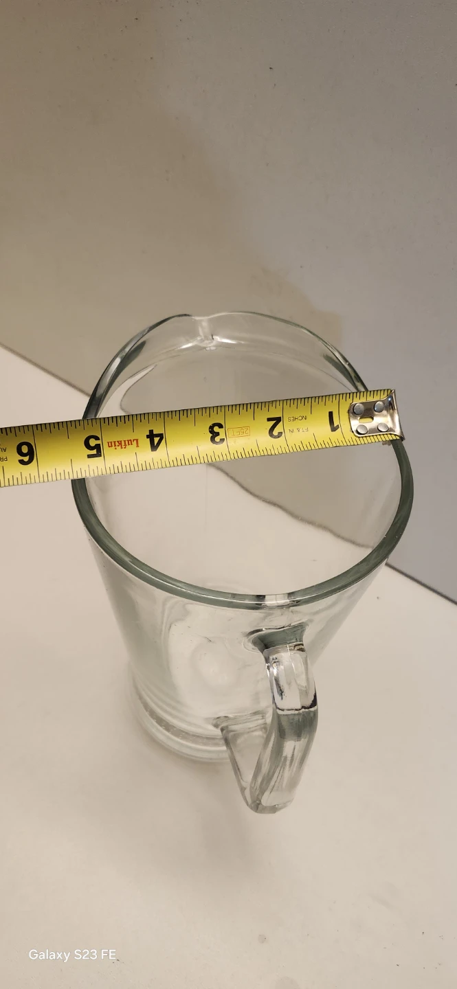 Larg Thick Glass Pitcher - photo 5