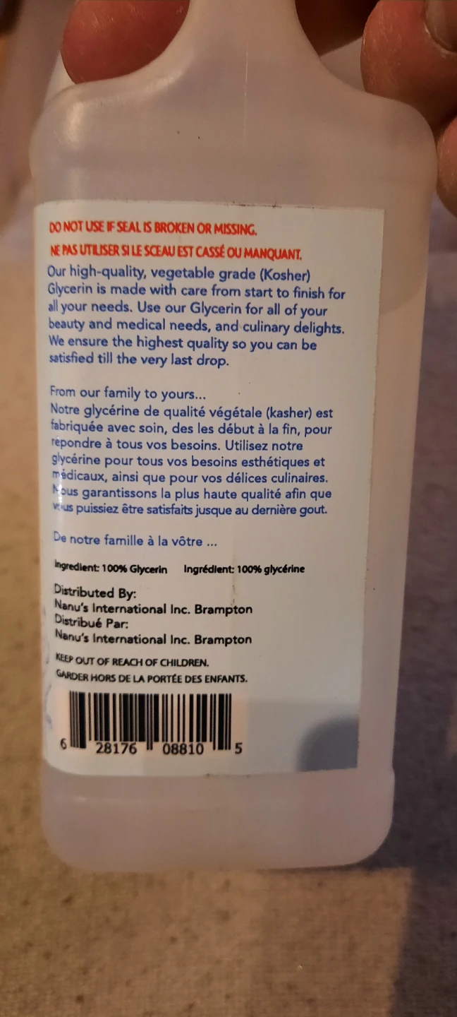 Brand new Glycerin USP Vegetable Grade Kosher - photo 4