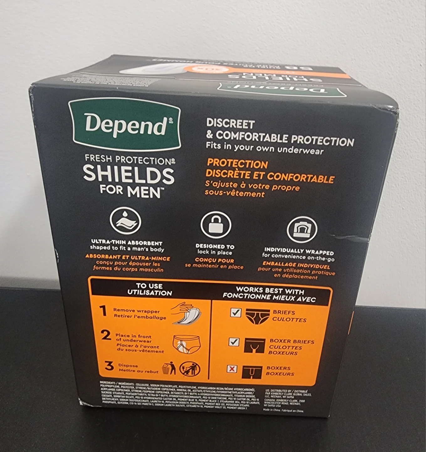 Depend Fresh Protection Shields for Men - 58 Shields - photo 2