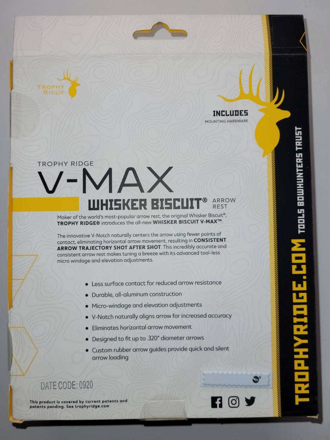 Trophy Ridge V-Max Whisker Biscuit Arrow Rest - photo 2