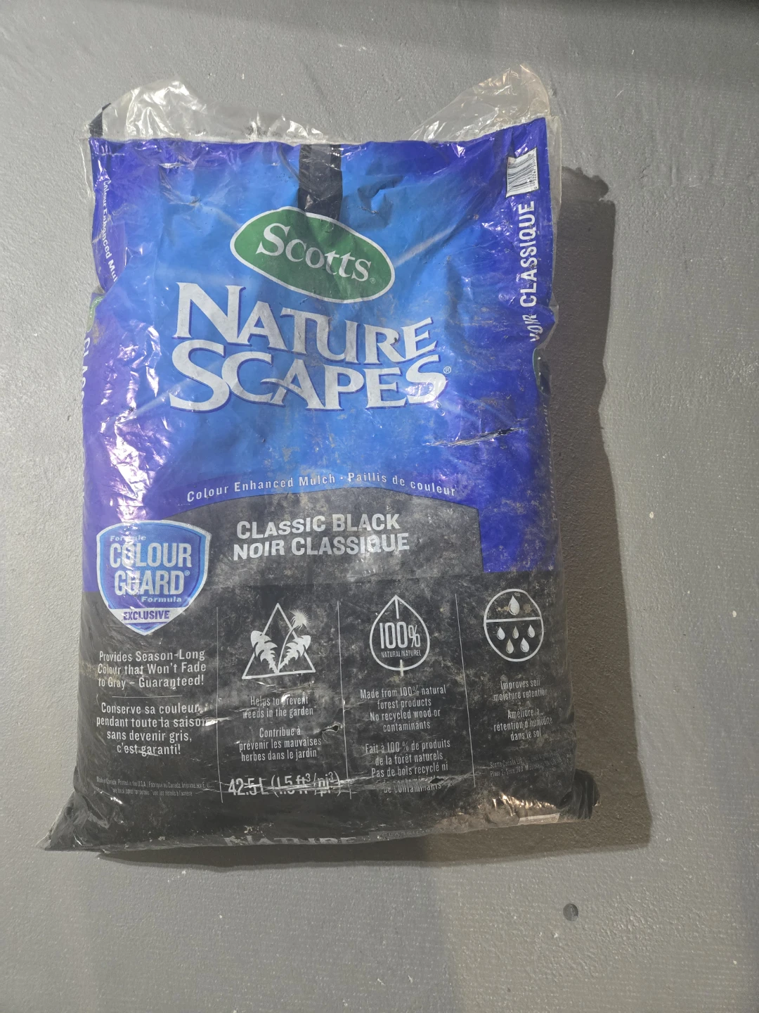 Scotts Nature Scapes Classic Black Colour Enhanced Mulch