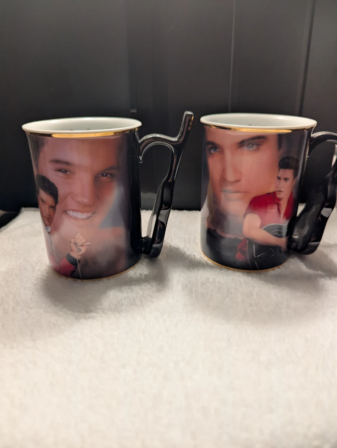 Elvis Presley Porcelain Greatest Hits Collection Mugs