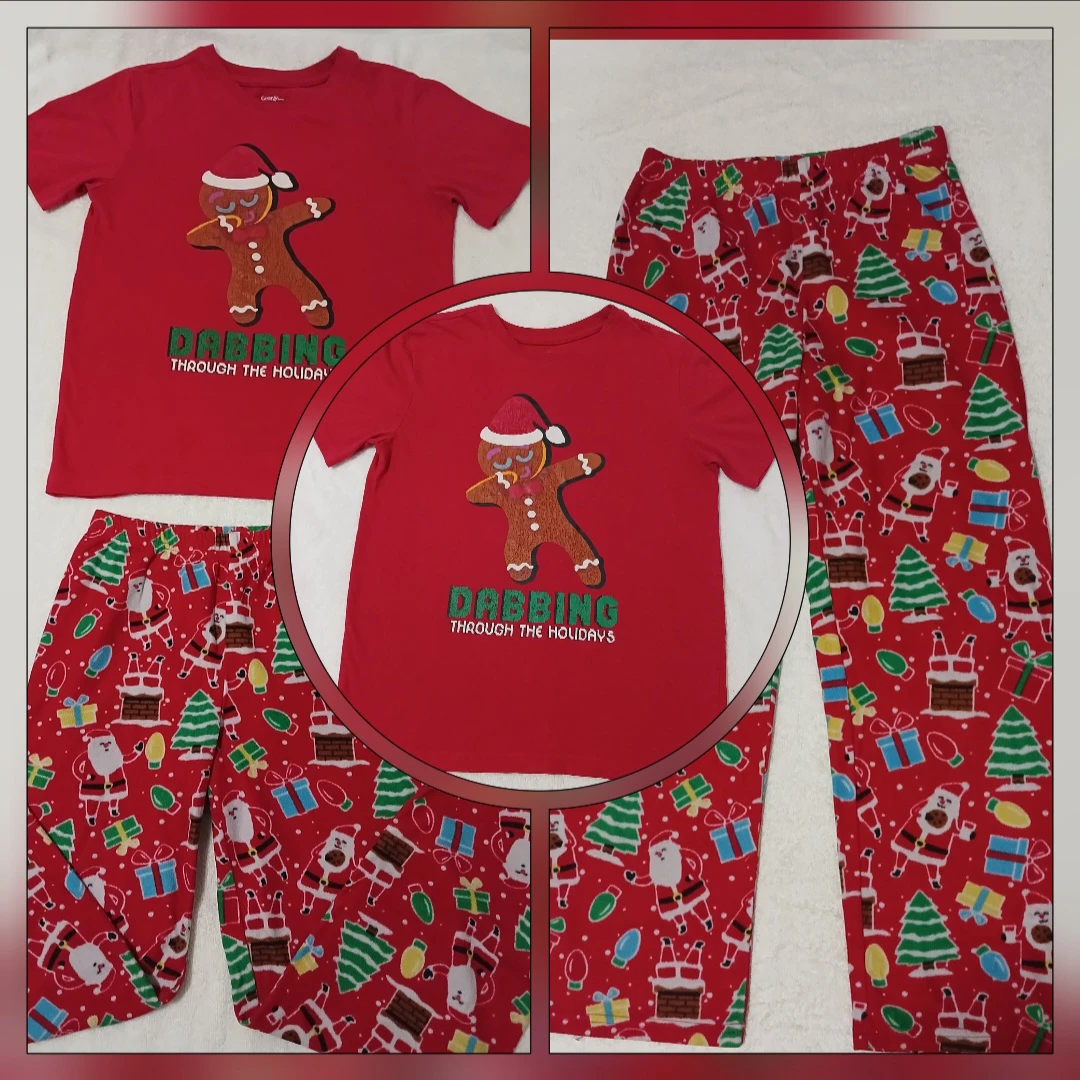 Christmas Pajamas - Red, Gingerbread Man
