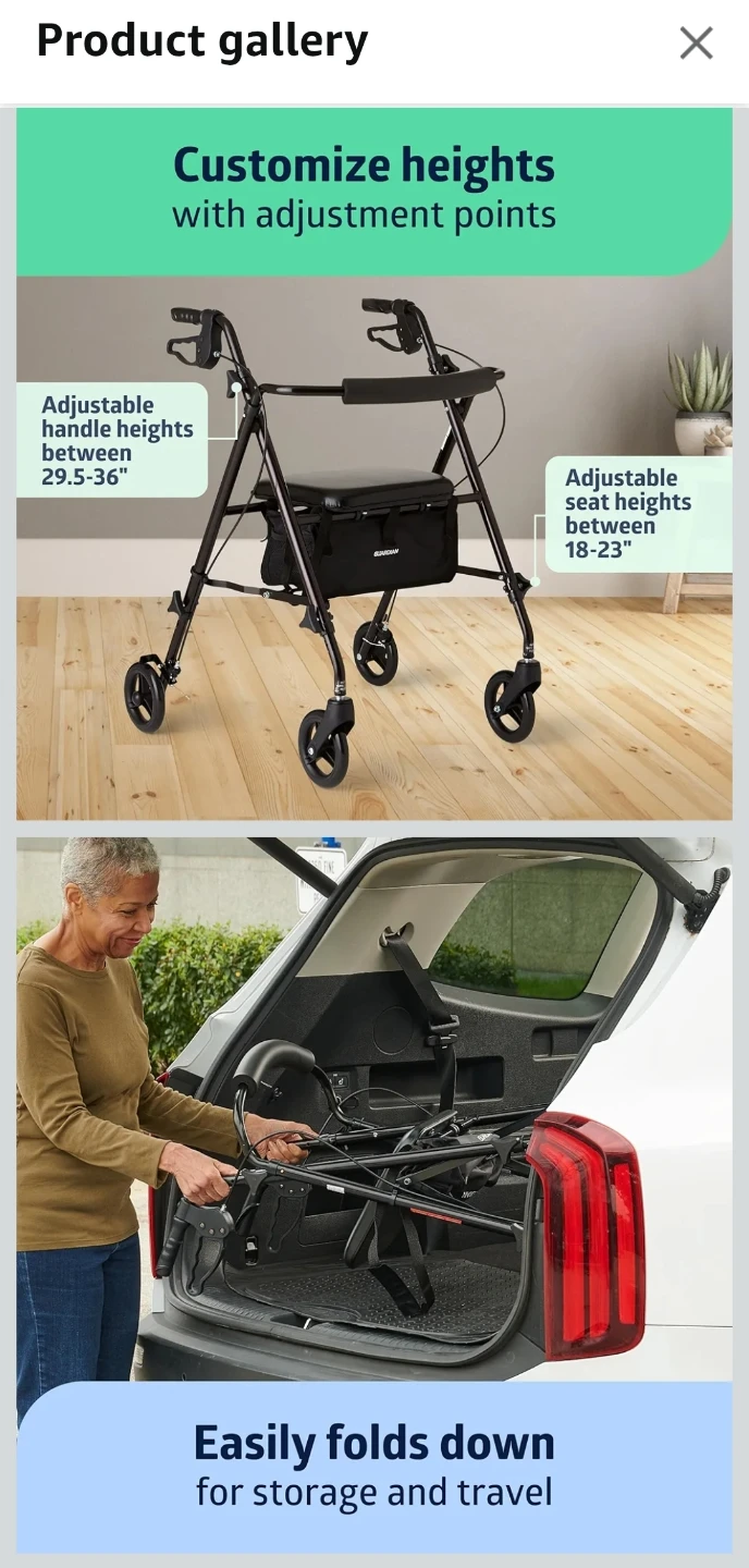 Medline Rollator Walker- NEW - photo 5