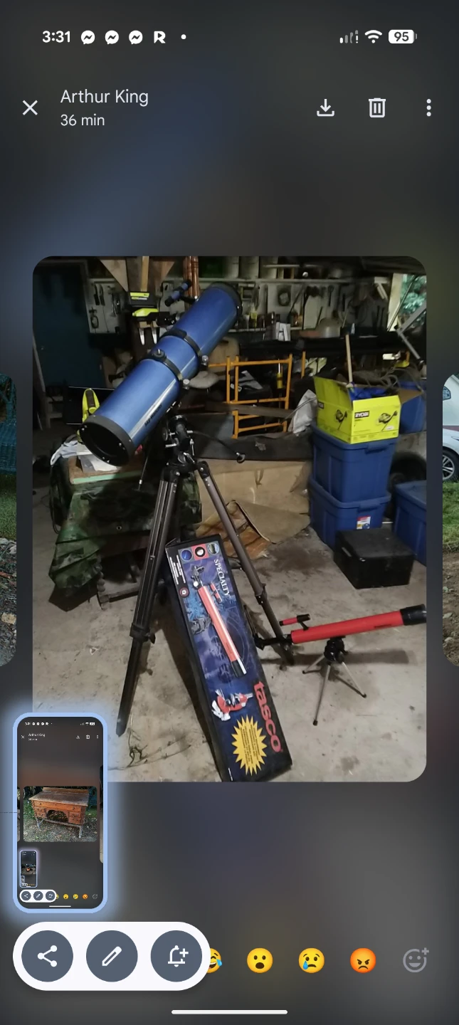Fire pit and Tasco telescope - photo 2