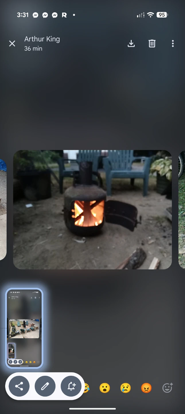 Fire pit and Tasco telescope - photo 4