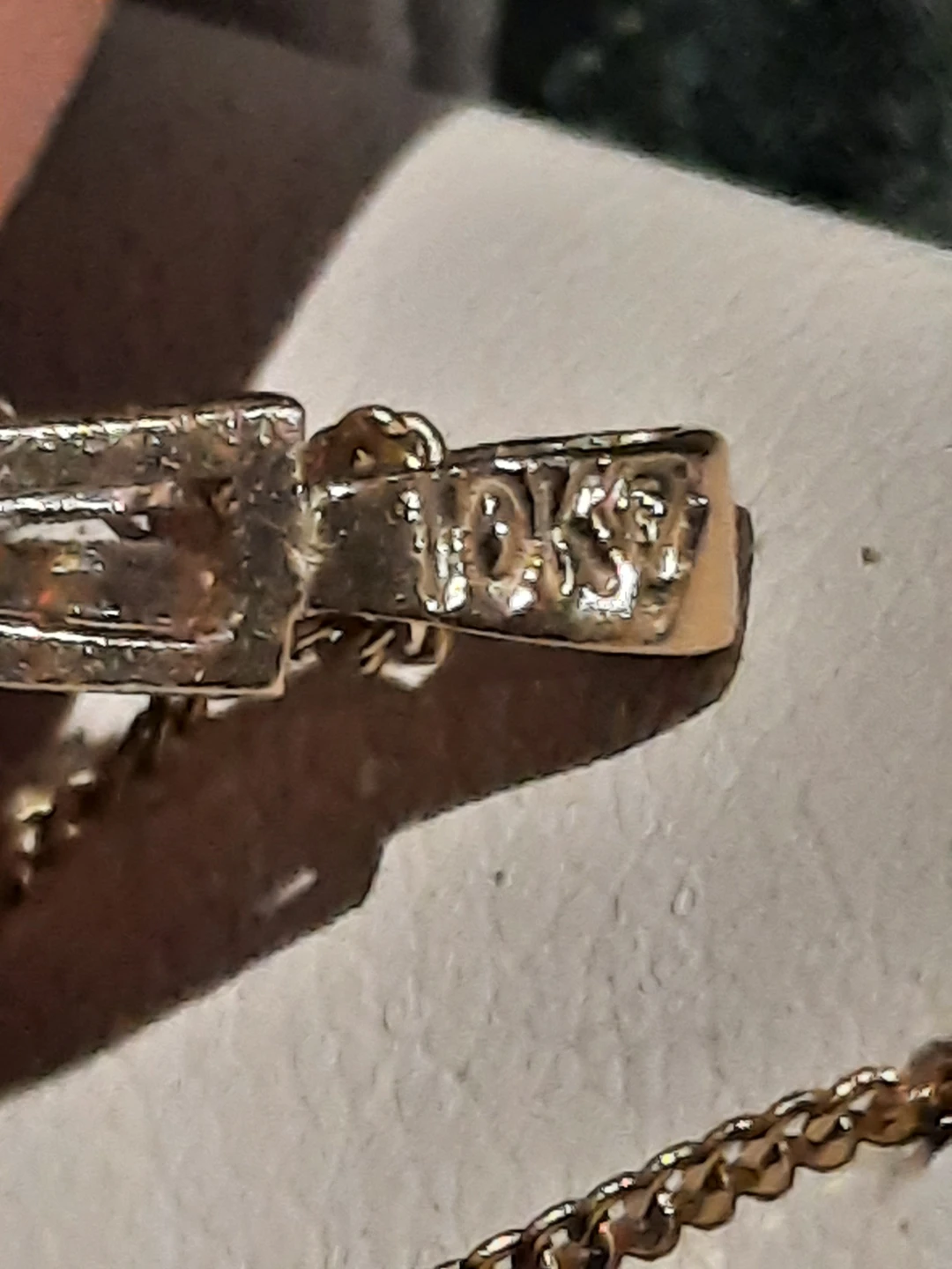 Solid 10k yellow gold CZ cross ✝️ pendant - photo 5