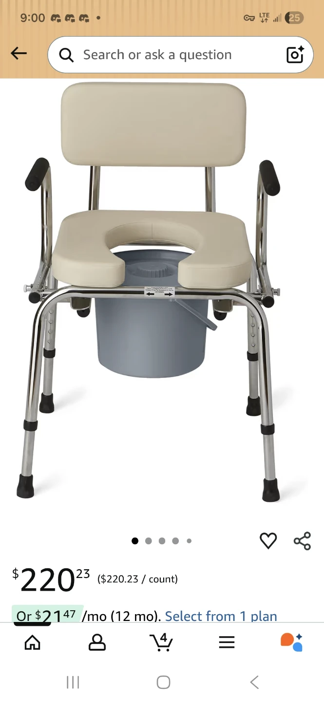 🥕Medline Guardian Drop Arm Commode