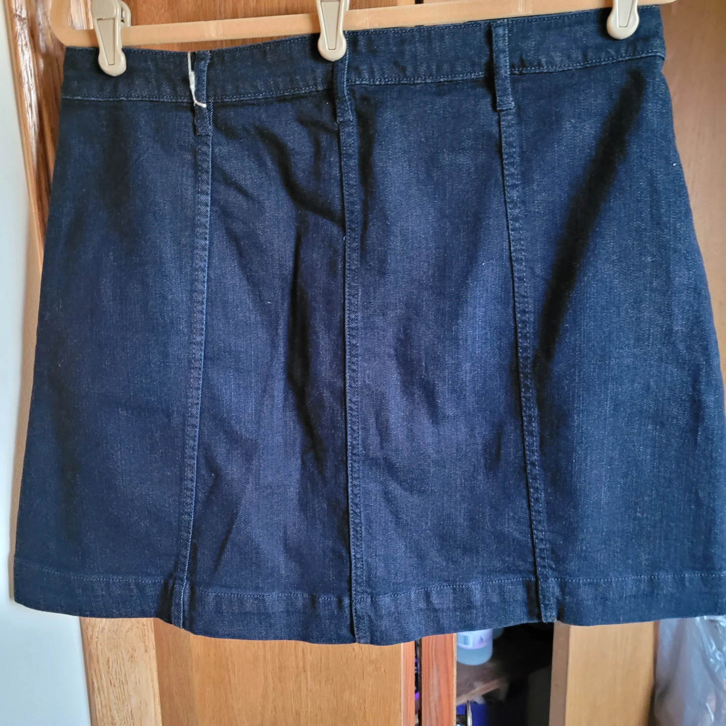 ♥️ Lauren Conrad Denim Button Front Skirt - Size 12 - photo 3