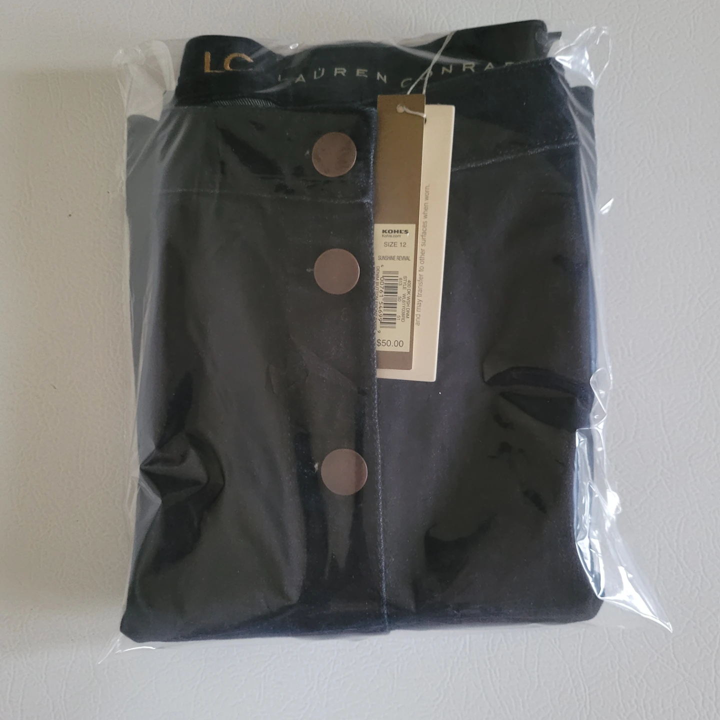 ♥️ Lauren Conrad Denim Button Front Skirt - Size 12 - photo 5