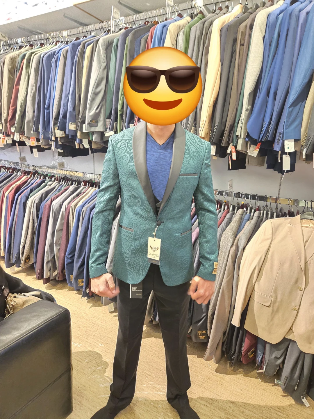 Green luxury Patterned Blazer - photo 2