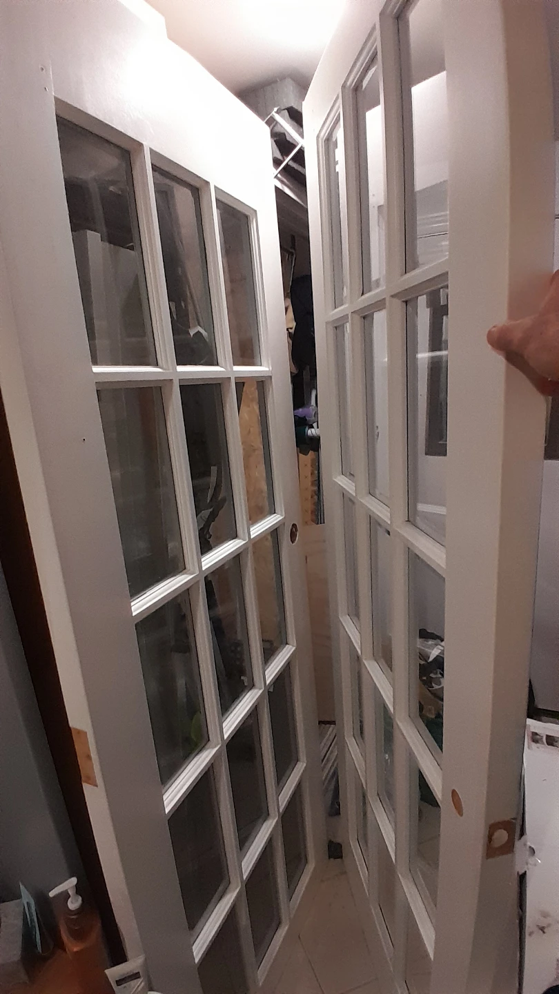 White Glass Panel Interior Doors