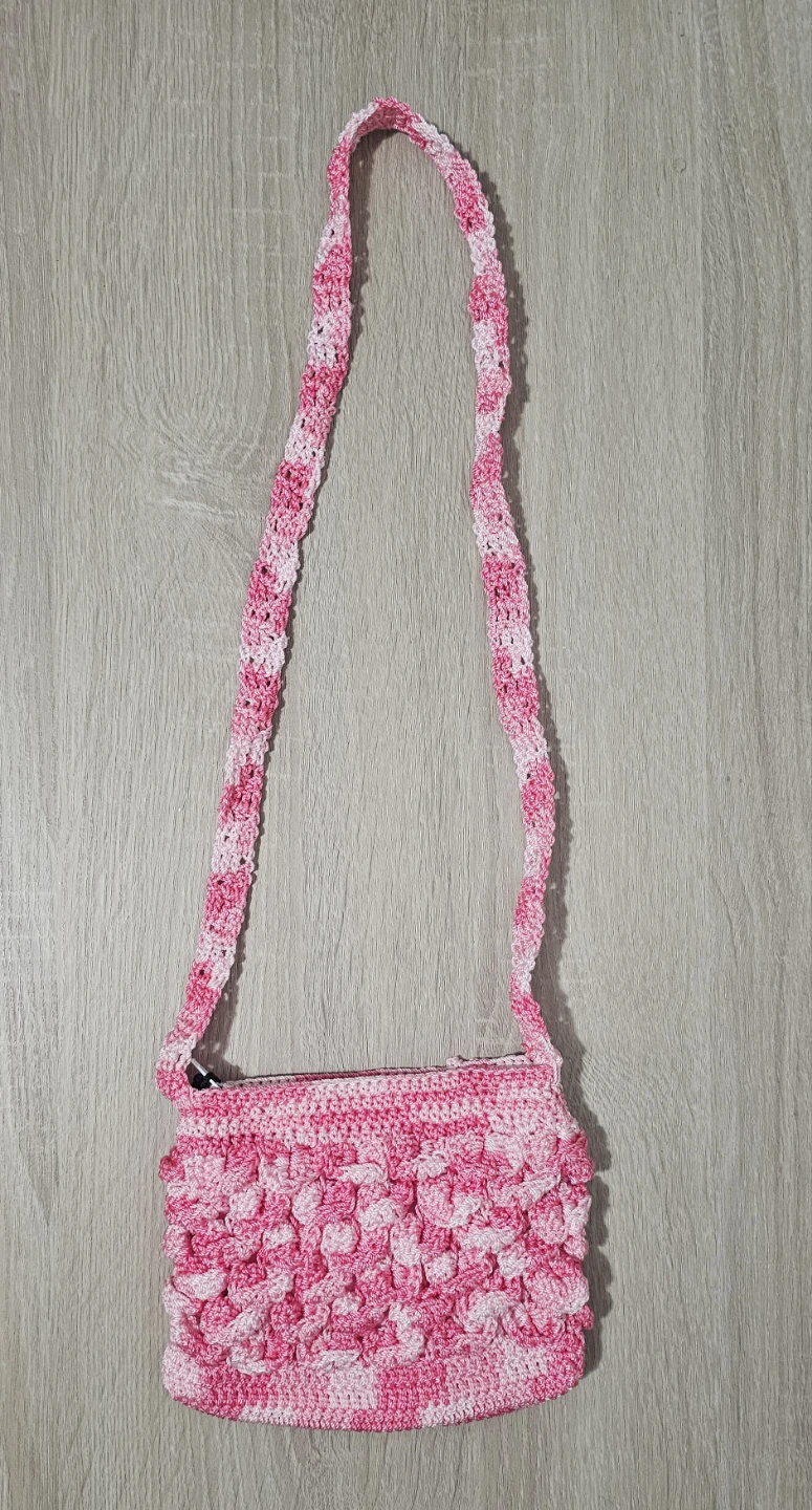 Handmade Crochet Pink small Bag - photo 2