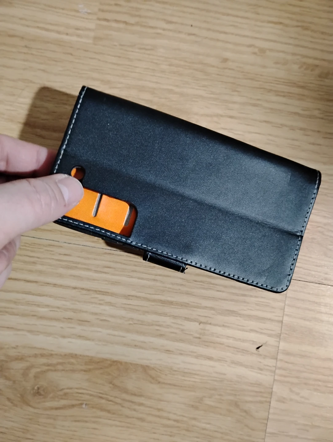 Black Wallet Flip Phone Case with Card Slots - photo 5