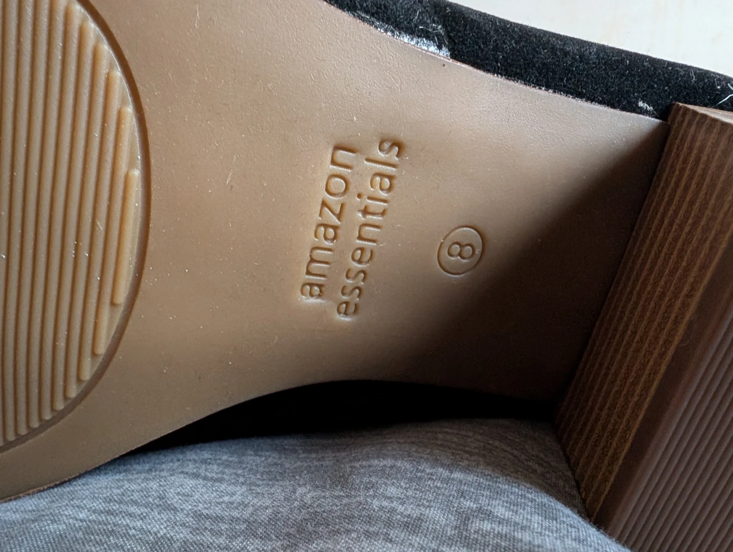 Amazon Essentials Black Suede Boots - Size 8 - photo 3