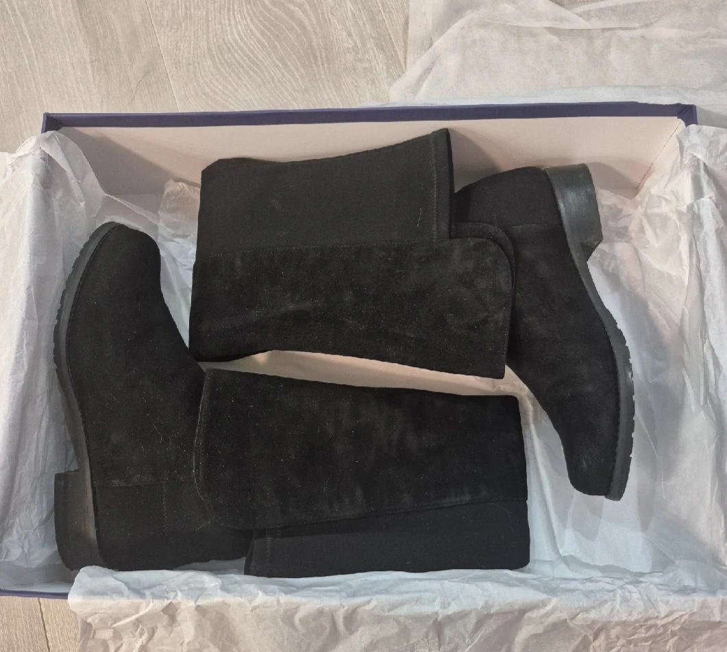 Stuart Weitzman Black Suede Boots - photo 3