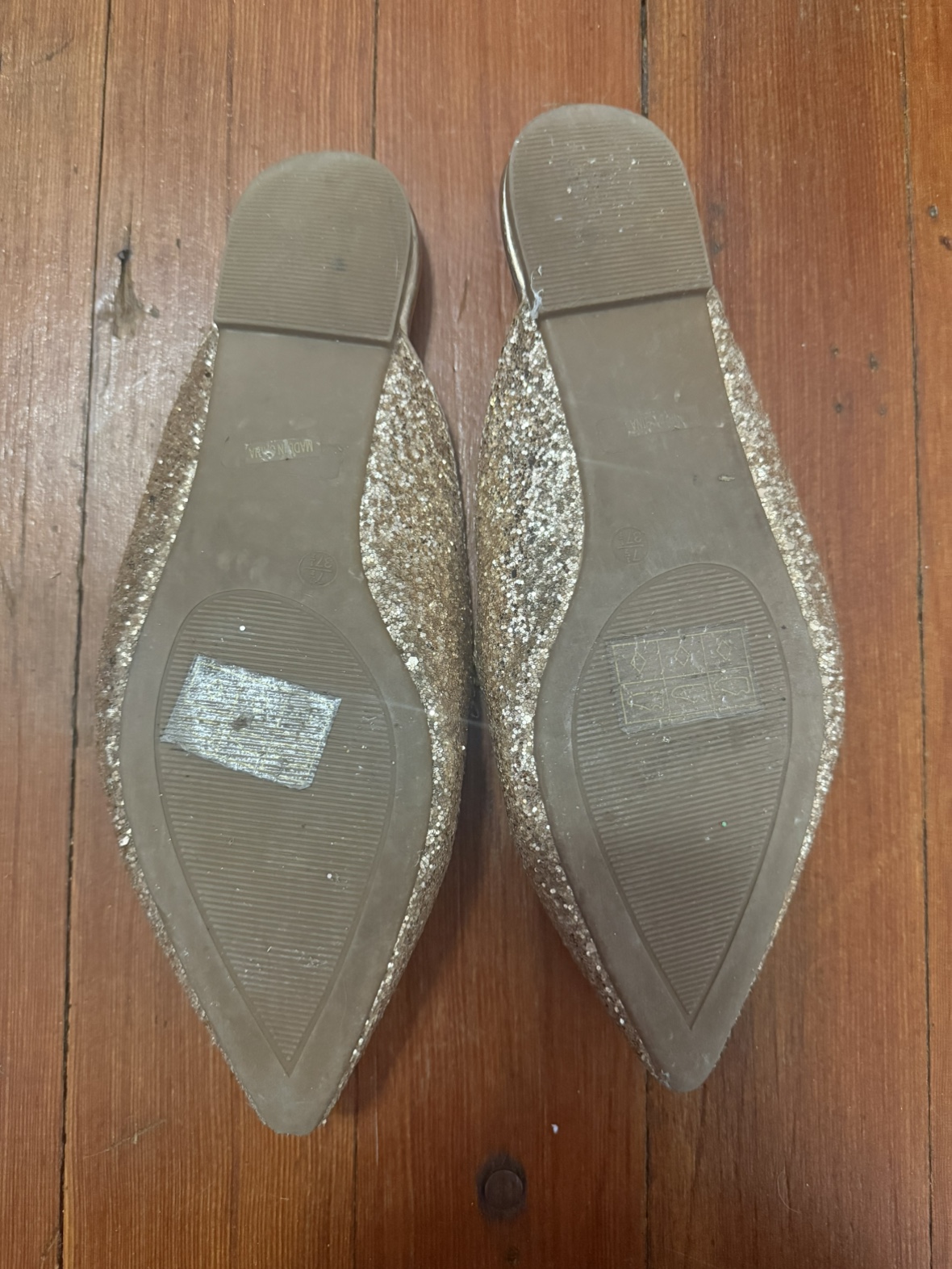 Lulus Glitter Pointed Toe Mules Size 7.5 - photo 2