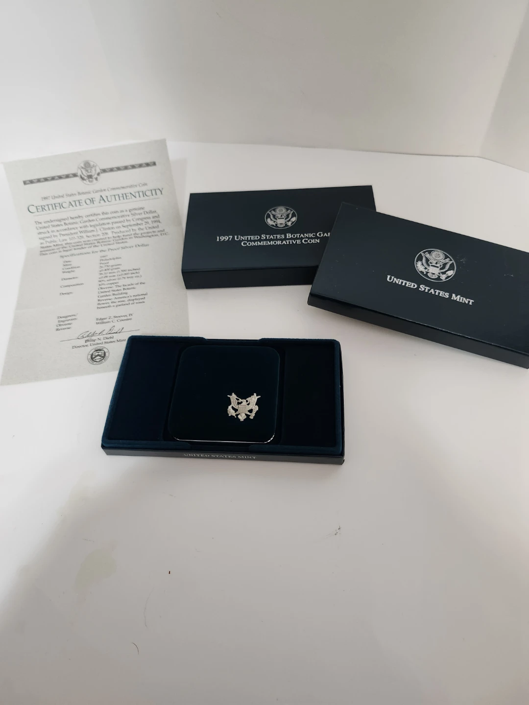 1997 SILVER BOTANICAL GARDEN COIN - photo 4