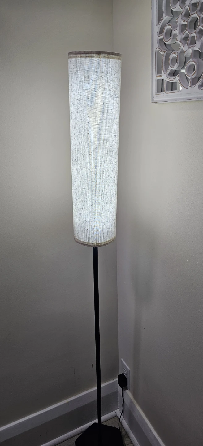Modern Floor Lamp with Linen Shade - photo 2