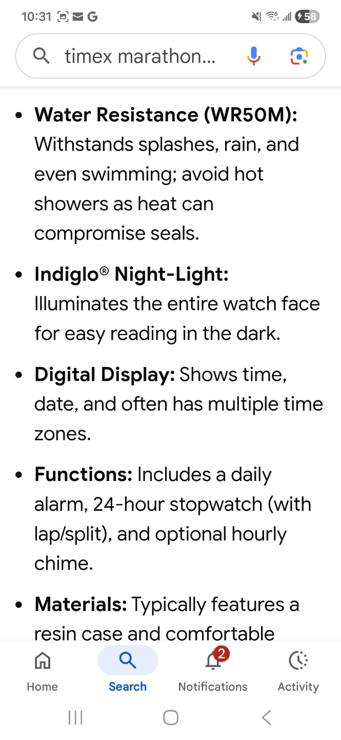 Timex Marathon WR50M Digital Sports Watch - photo 3