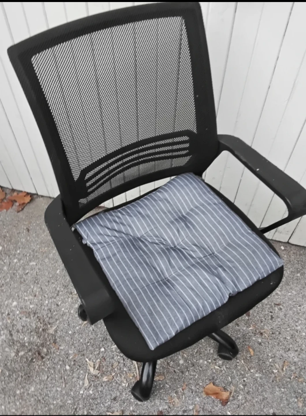 🐈‍⬛️🏴 Black Mesh Office Chair with Cushion 😃  GREAT PRICE 👍