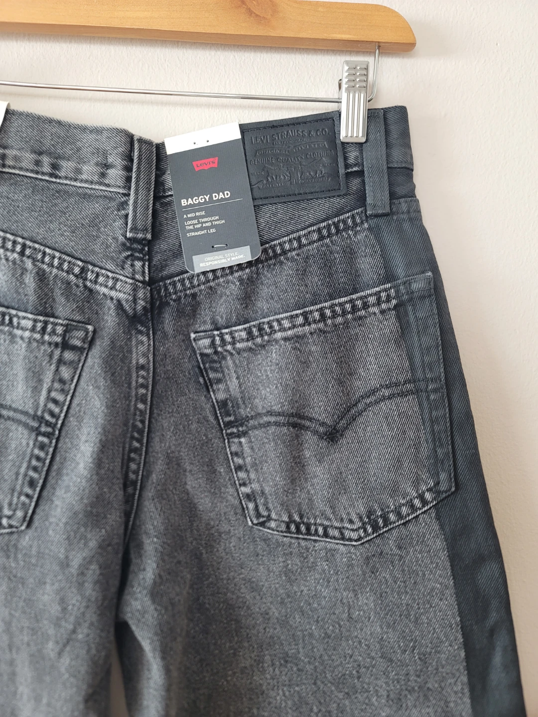 Levi's Premium Baggy Dad Color Block Jeans 90s NWT Sz 26 - photo 5