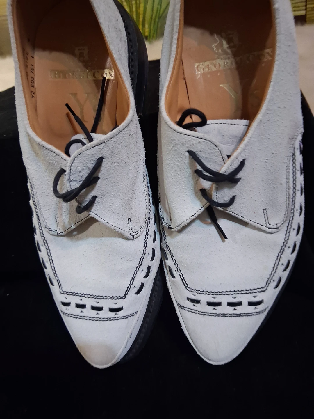 George Cox White Suede Gibson Shoes - photo 3