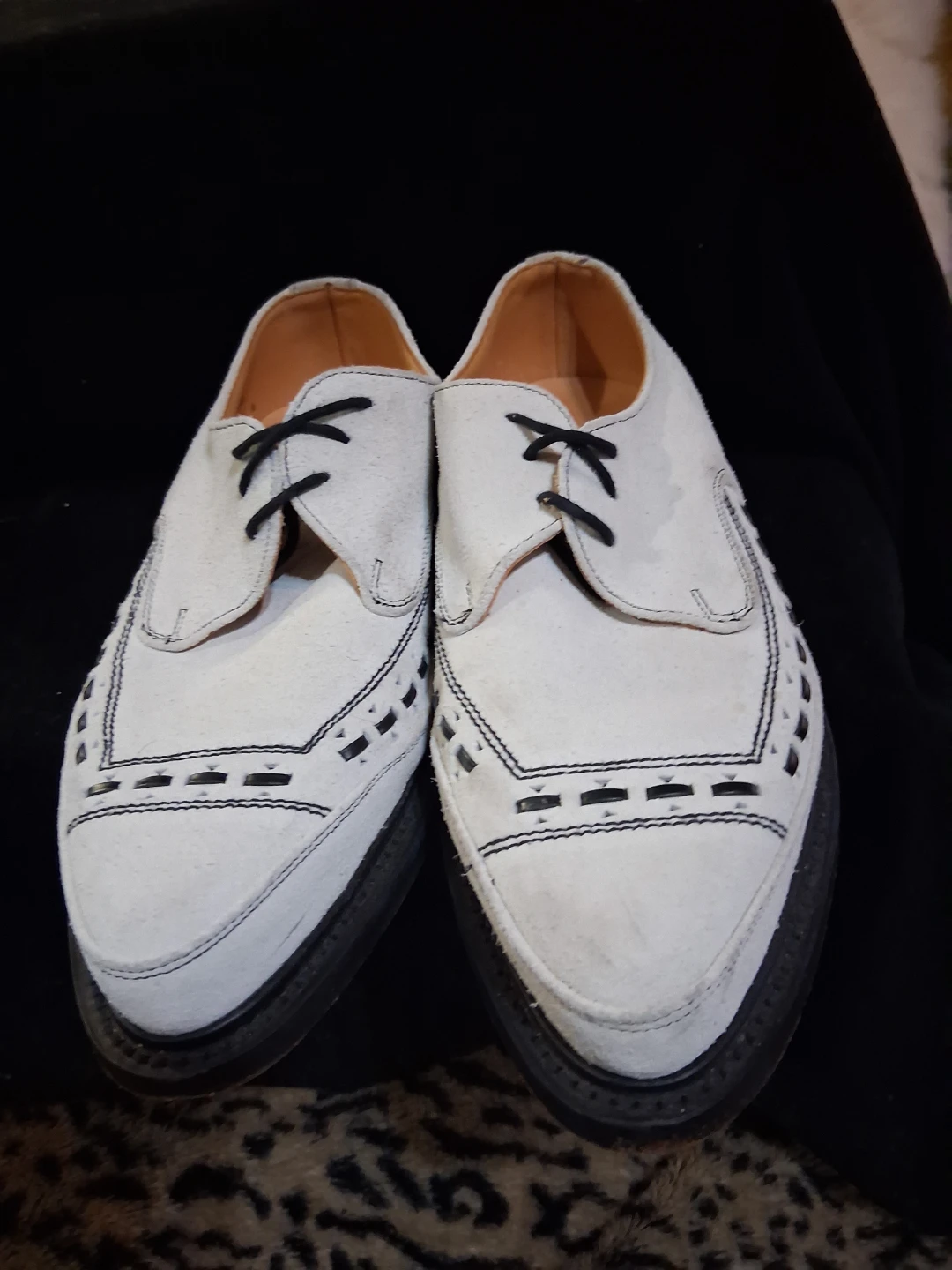 George Cox White Suede Gibson Shoes - photo 5