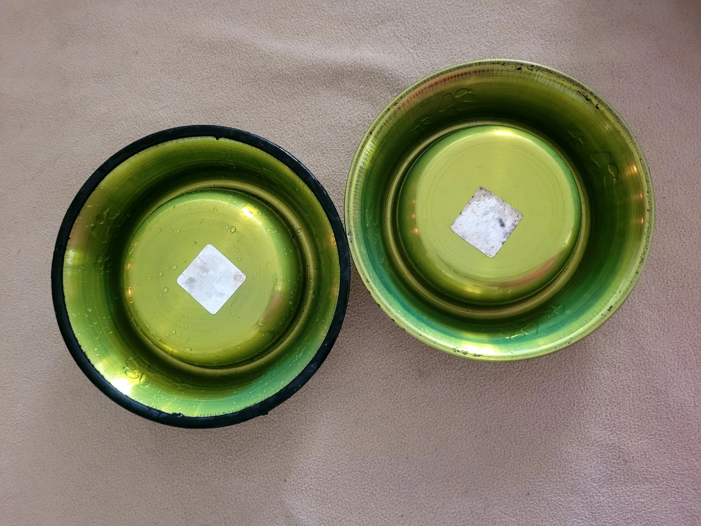 Set of 2 Green Pet Bowls - photo 2