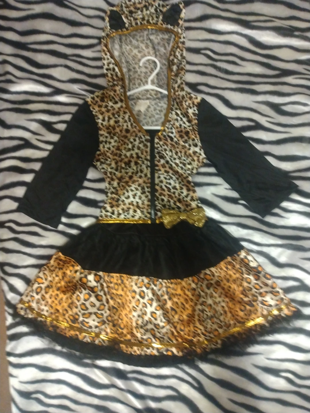 Leopard Print Costume Dress with Gloves - photo 2
