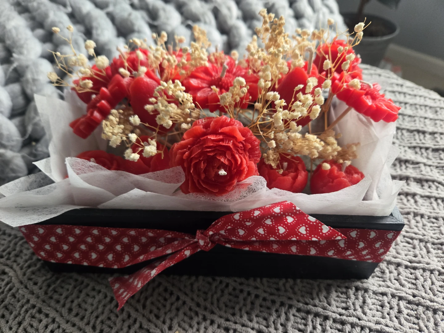 Candle flower bouquet