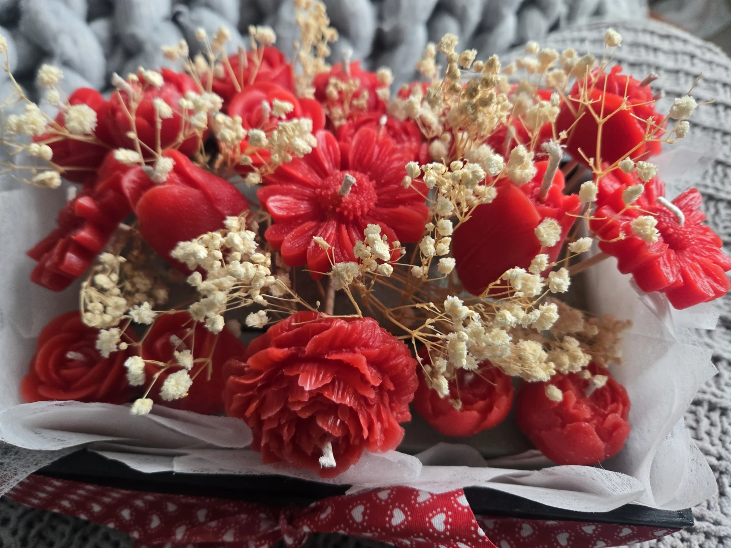 Candle flower bouquet - photo 2