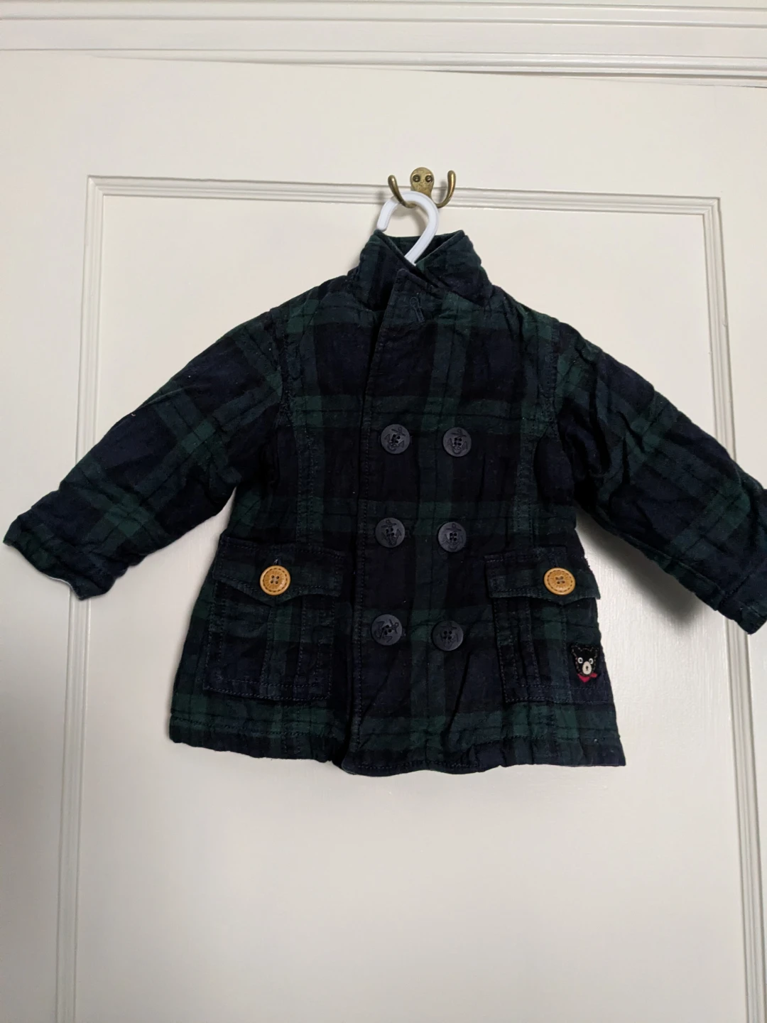 Miki House Double B Plaid Jacket - Size 80