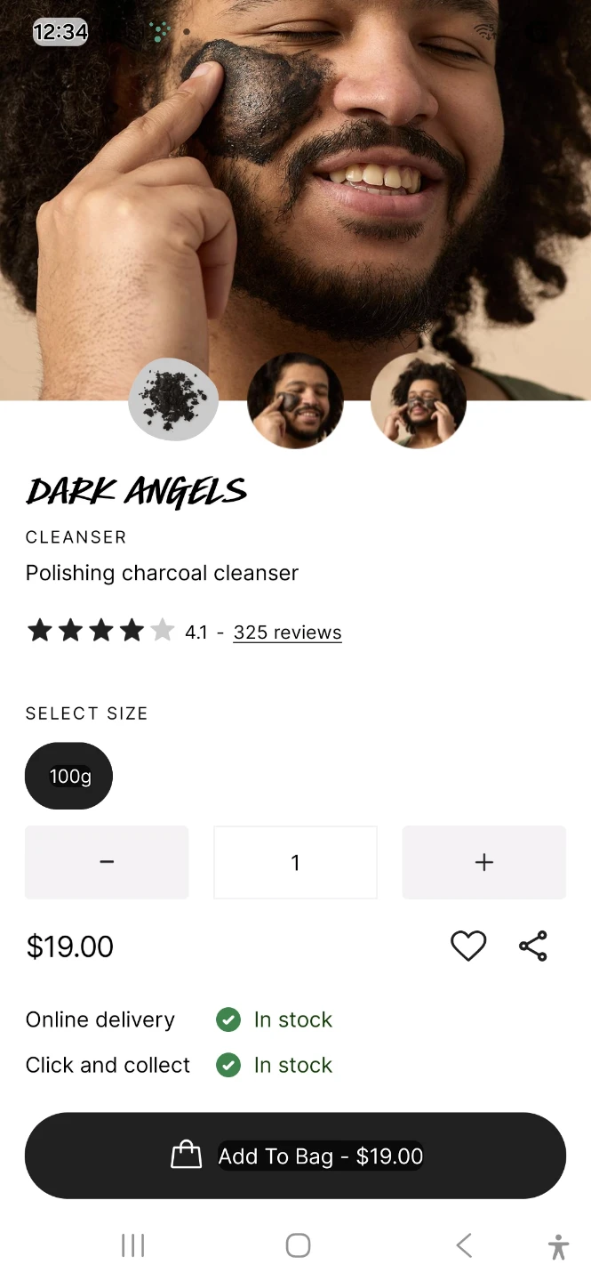 Lush Dark Angels Fresh Cleanser 100g