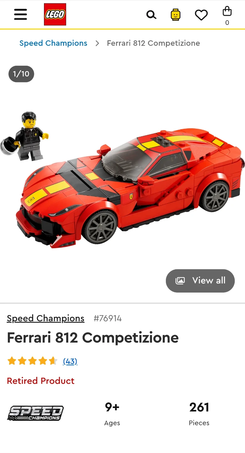 LEGO Speed Champions Ferrari 812 Competizione 76914 (new) - photo 4