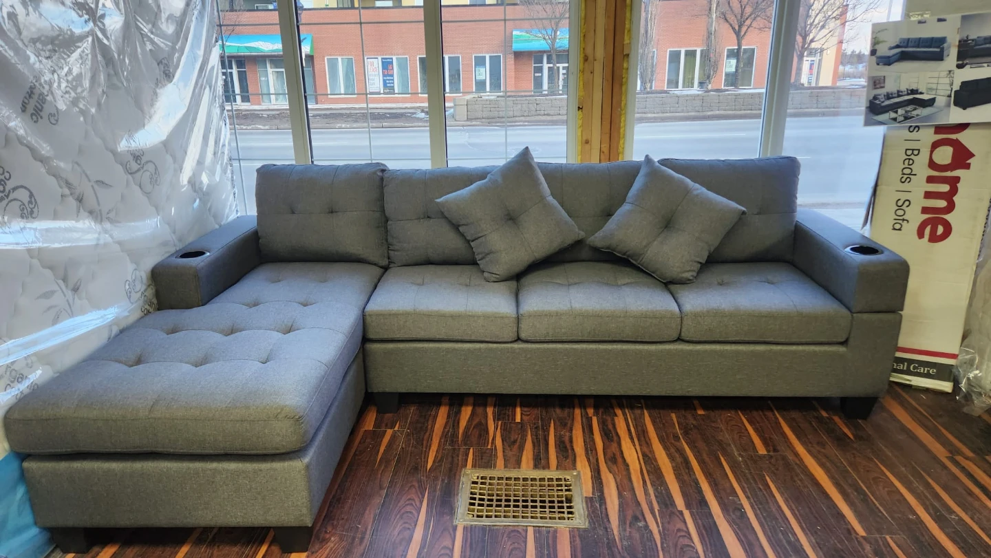 Brand new sealed boxes ,Grey Sectional Sofa with Chaise Lounge 🥕 - photo 4