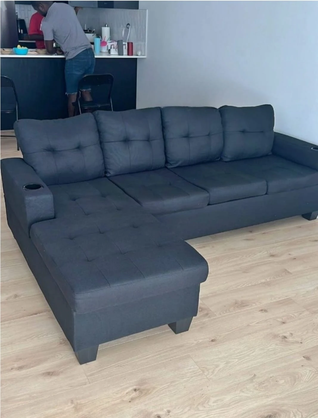 Brand new sealed boxes ,Grey Sectional Sofa with Chaise Lounge 🥕 - photo 5