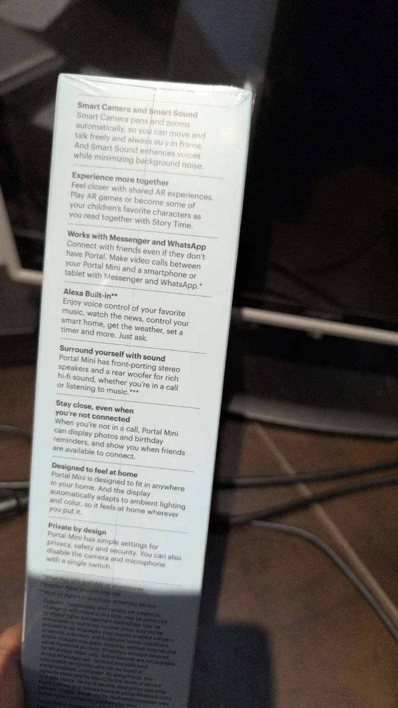 New Facebook Portal Mini Smart Display factory sealed 🤐 - photo 2