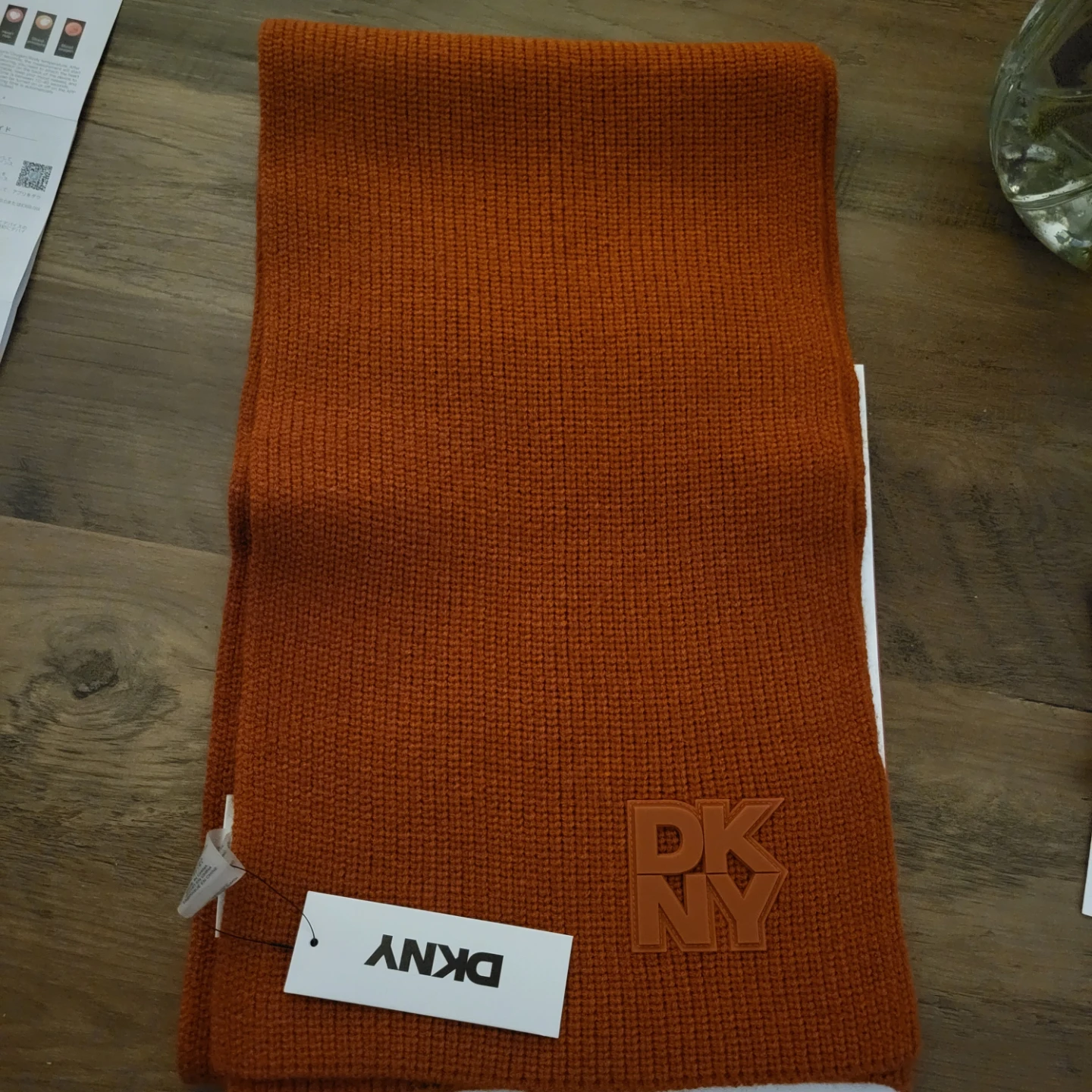 DKNY Rust Scarf - New with Tags