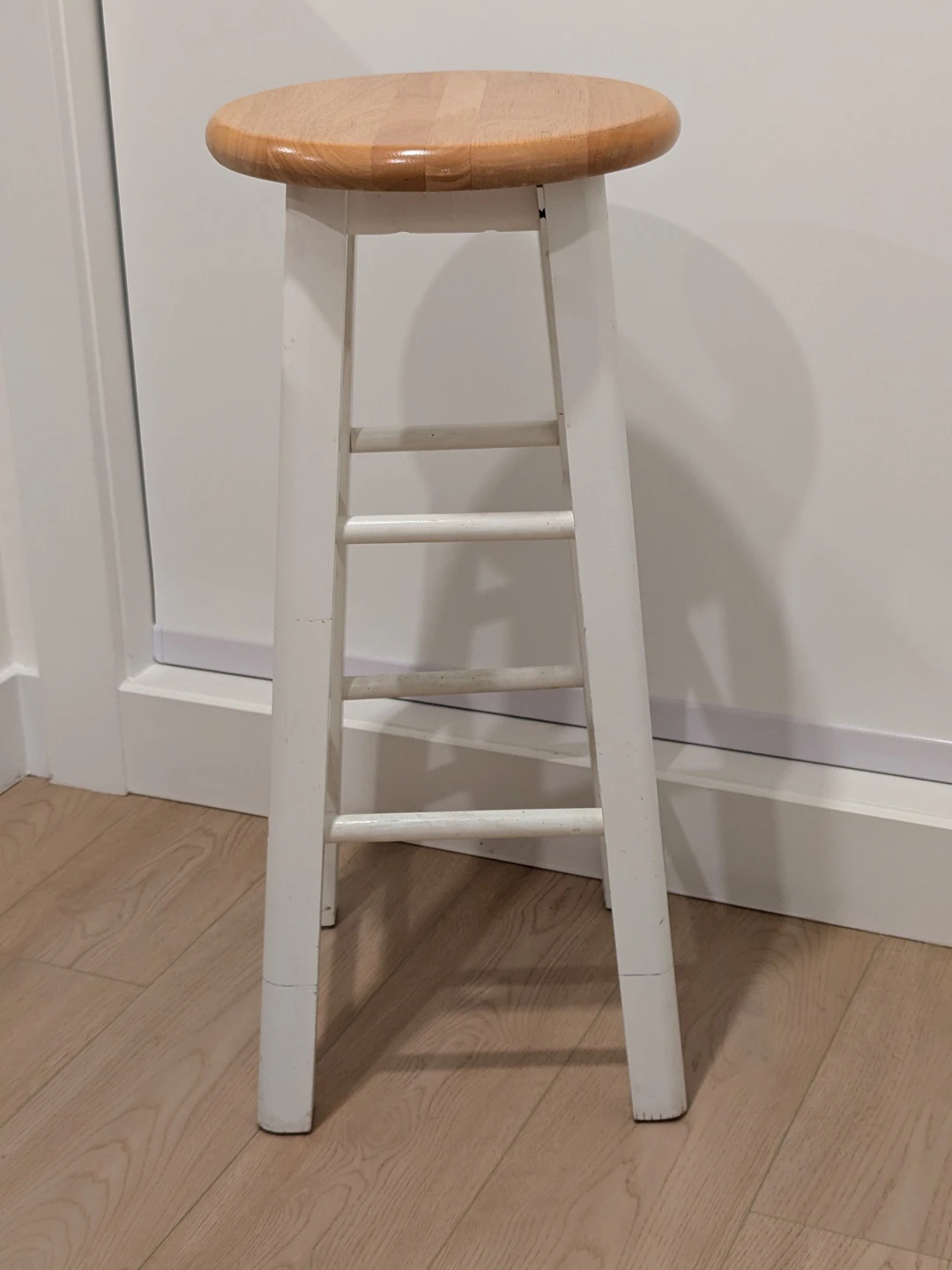 White and Wood Bar Stool - photo 3