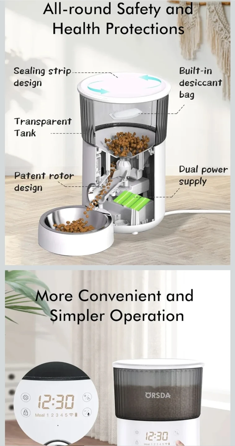 ORSDA Automatic Pet Feeder - photo 2